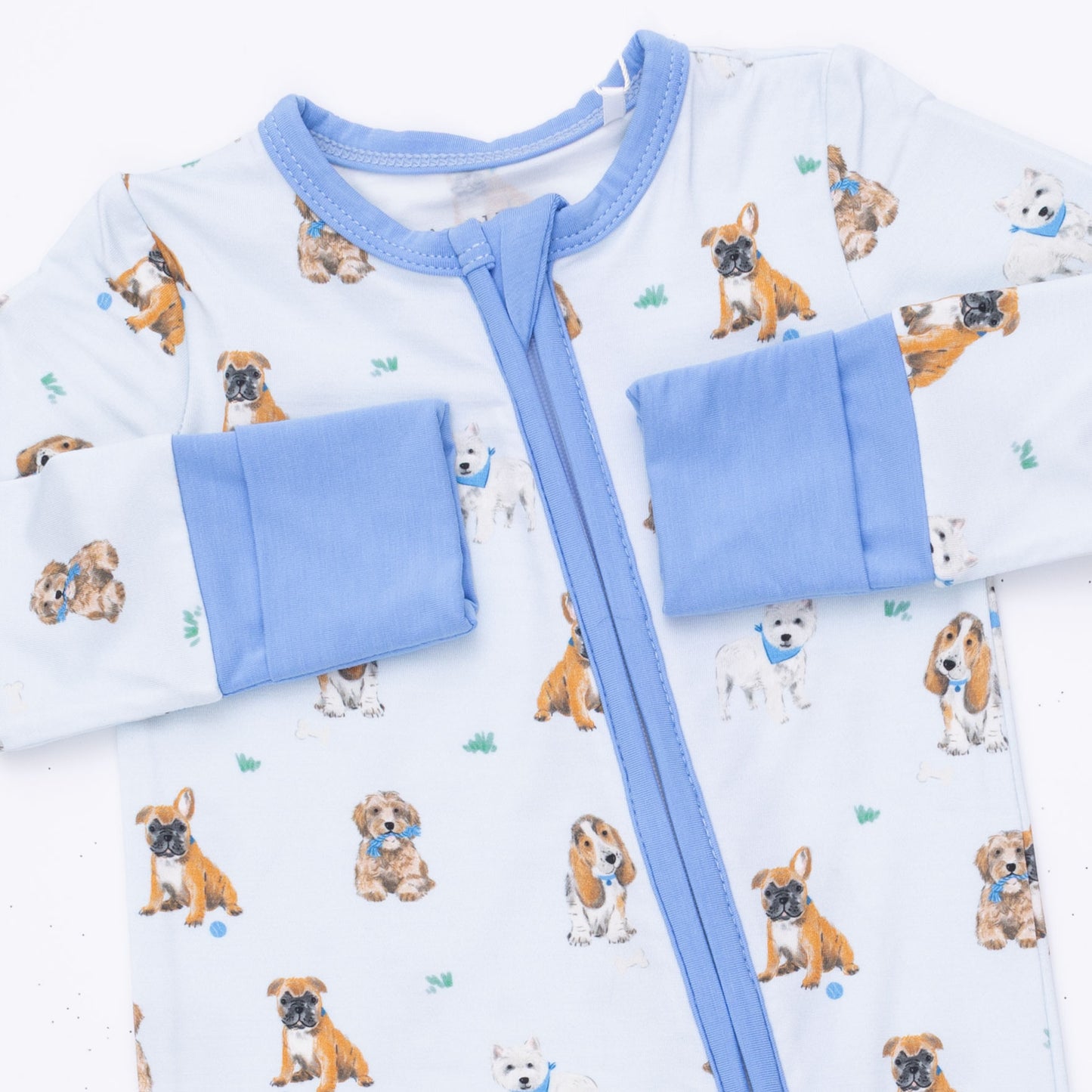 Bestie Dogs Blue Convertible Romper