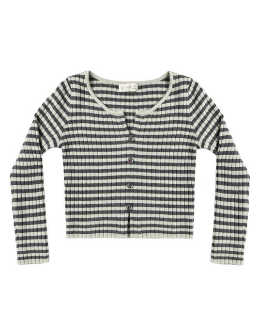 Long Sleeve Knit Tee Midnight Stripe