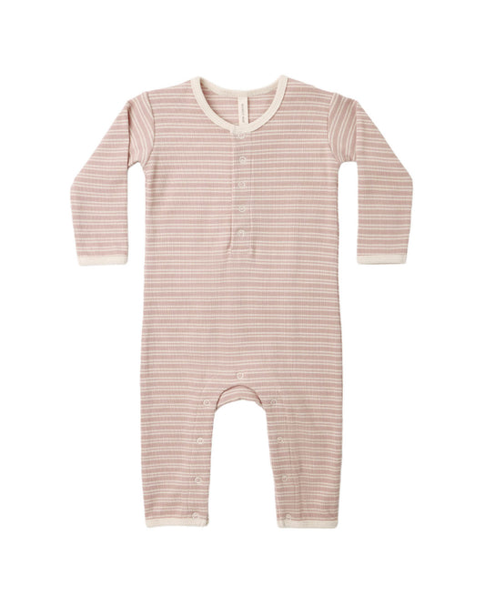 Ribbed Jumpsuit- Dusty Rose