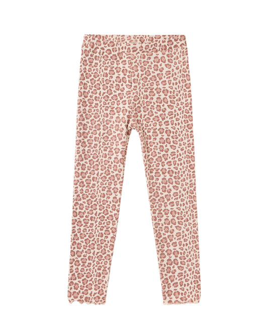 Coast Ribbed Legging Pink Leopard