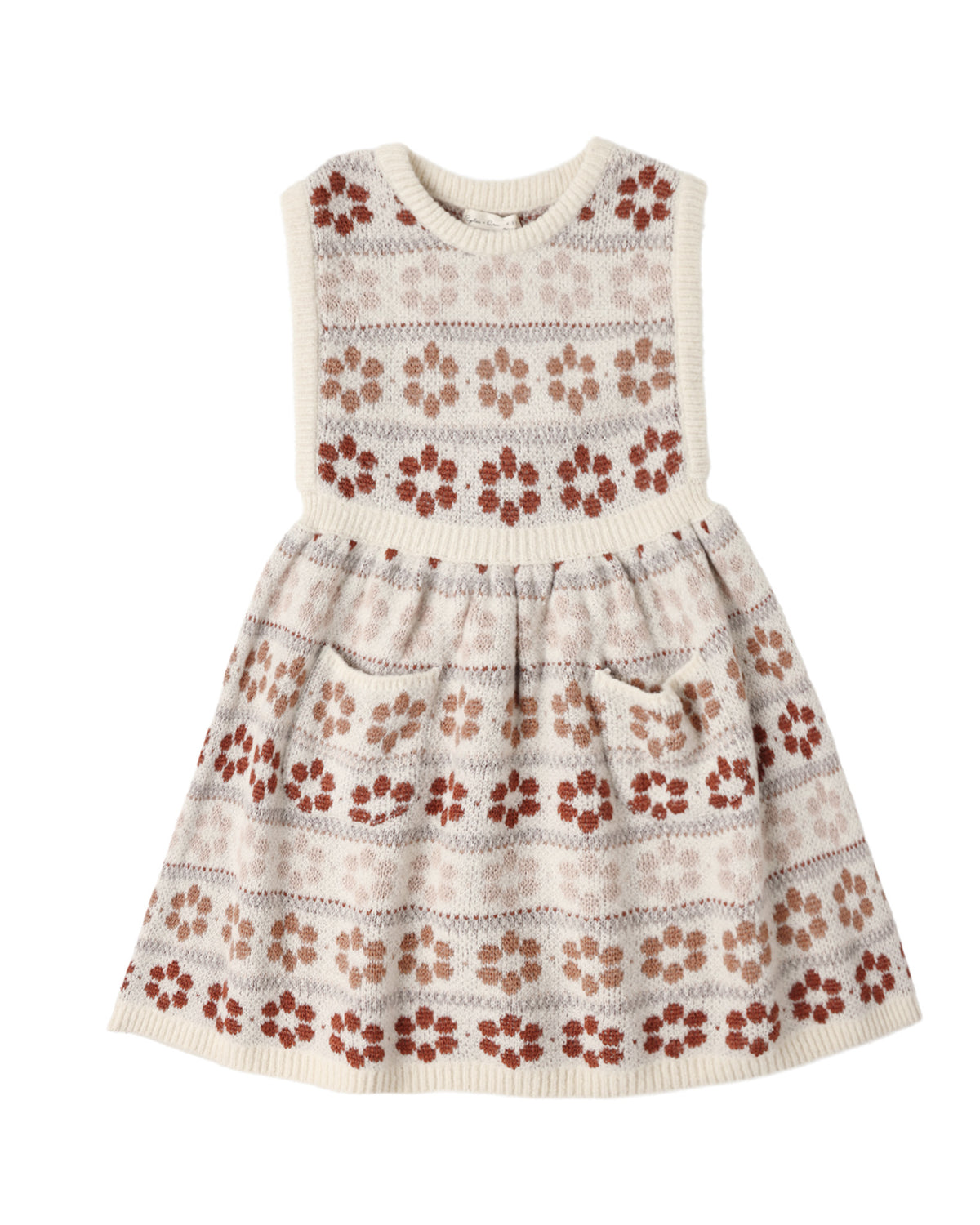Violette Sweater Dress Flower Fair Isle