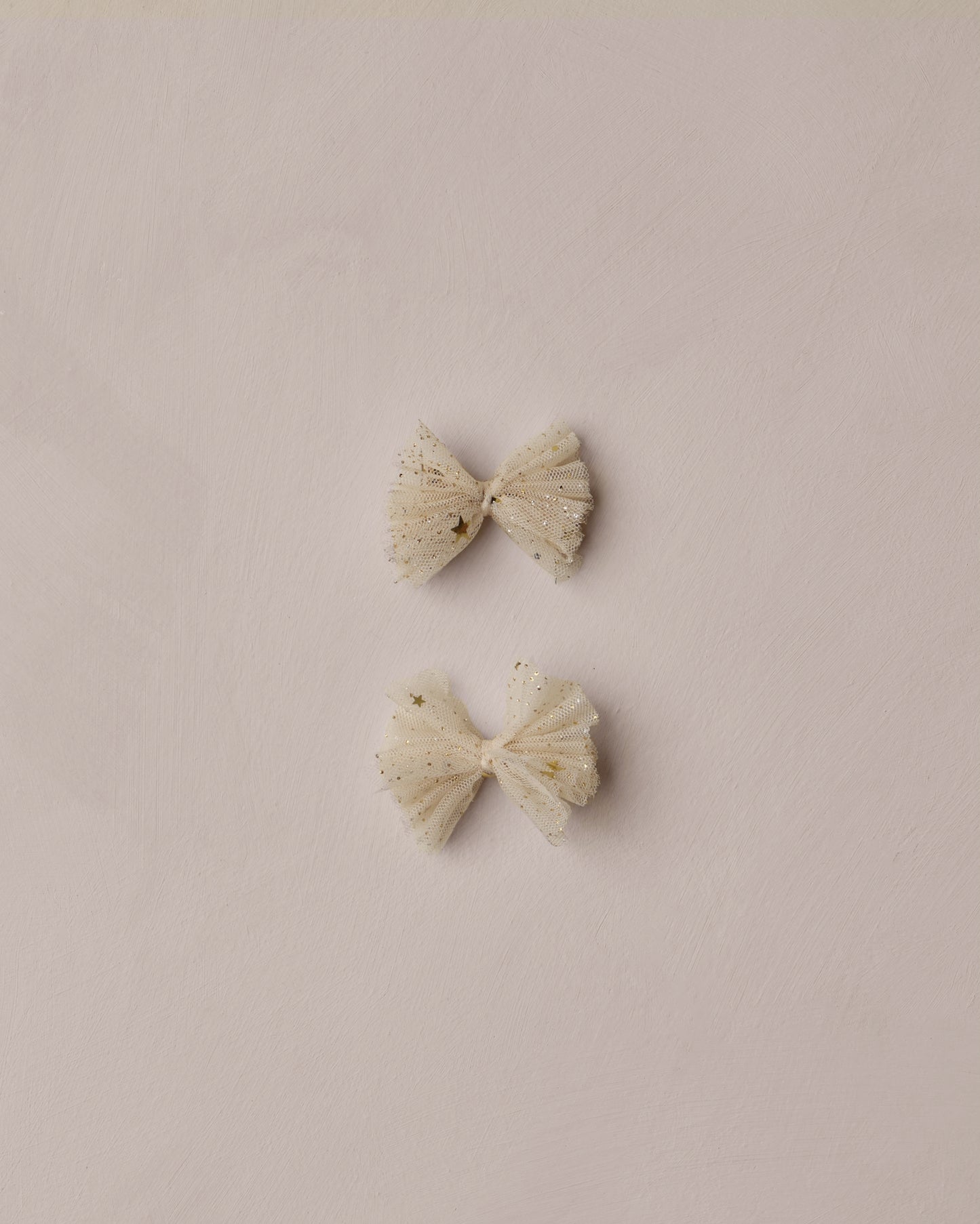 Flutter Tulle Clips - Champagne Stars
