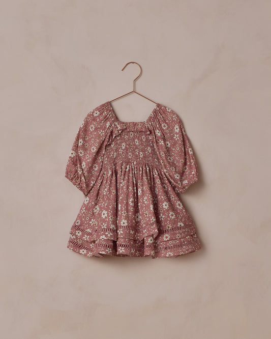 Elodie Dress - Rose Bloom
