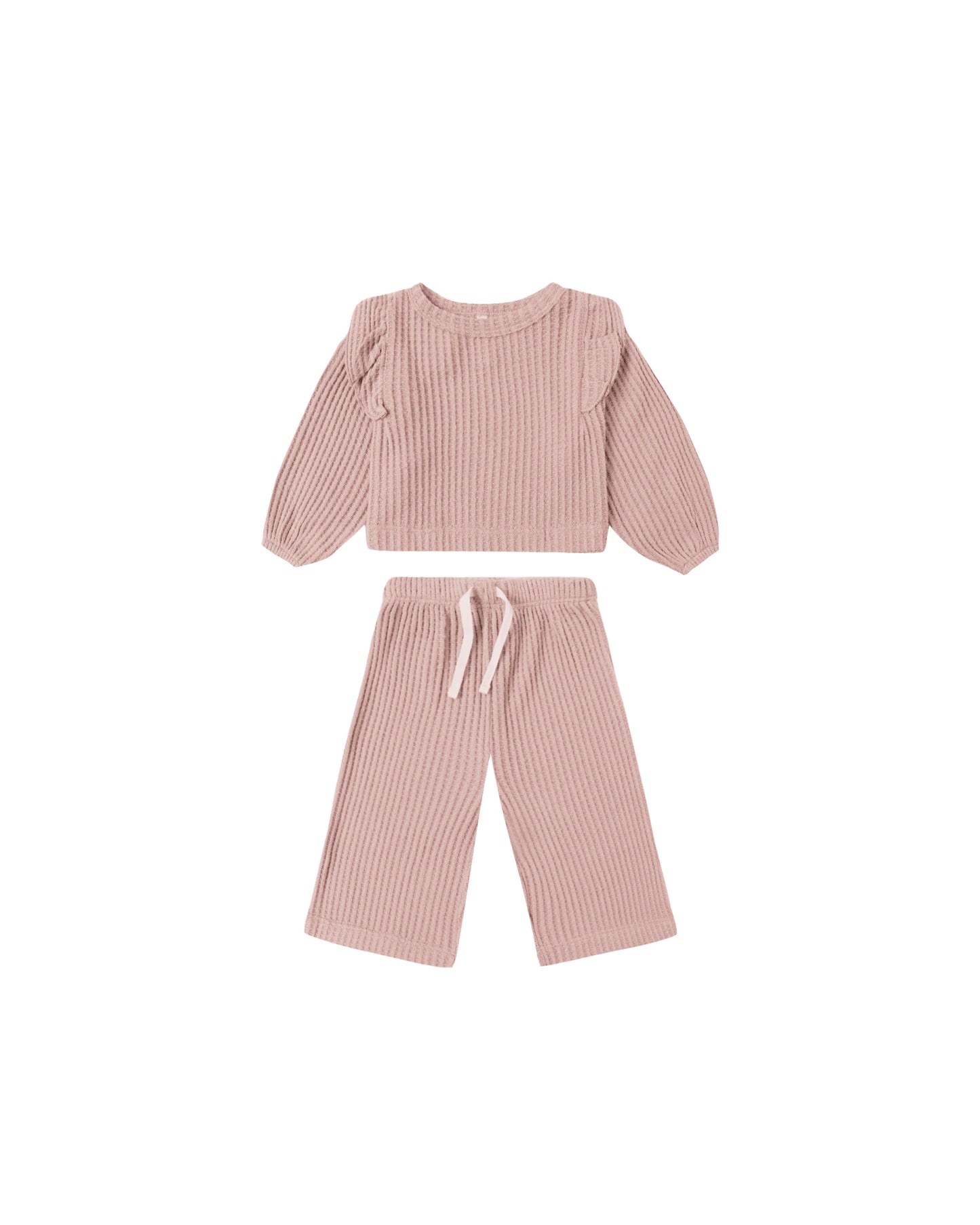 Ruffle Cozy Set - Rose