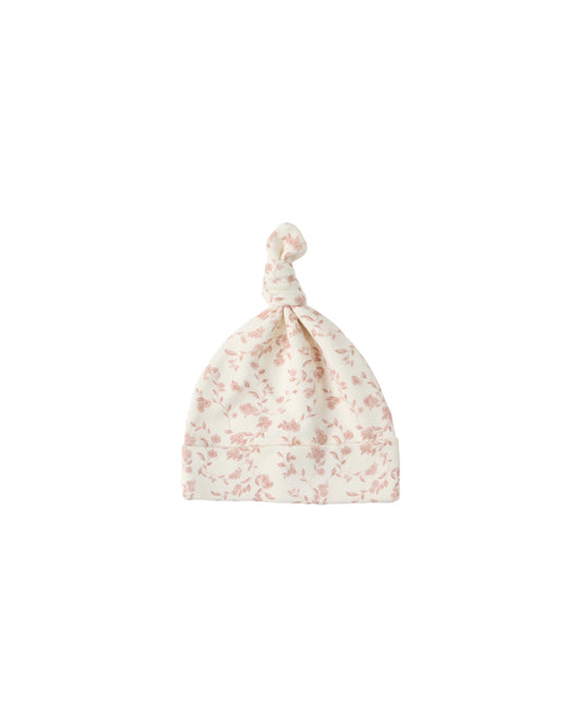 Knotted Baby Hat - French Garden