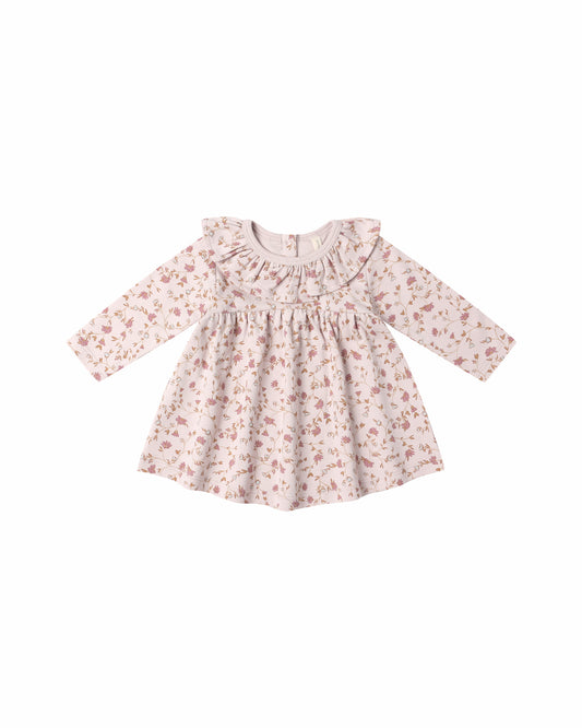 Ruffle Collar Jersey Dress - Garden