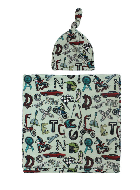 B is for Braap Swaddle & Hat Set