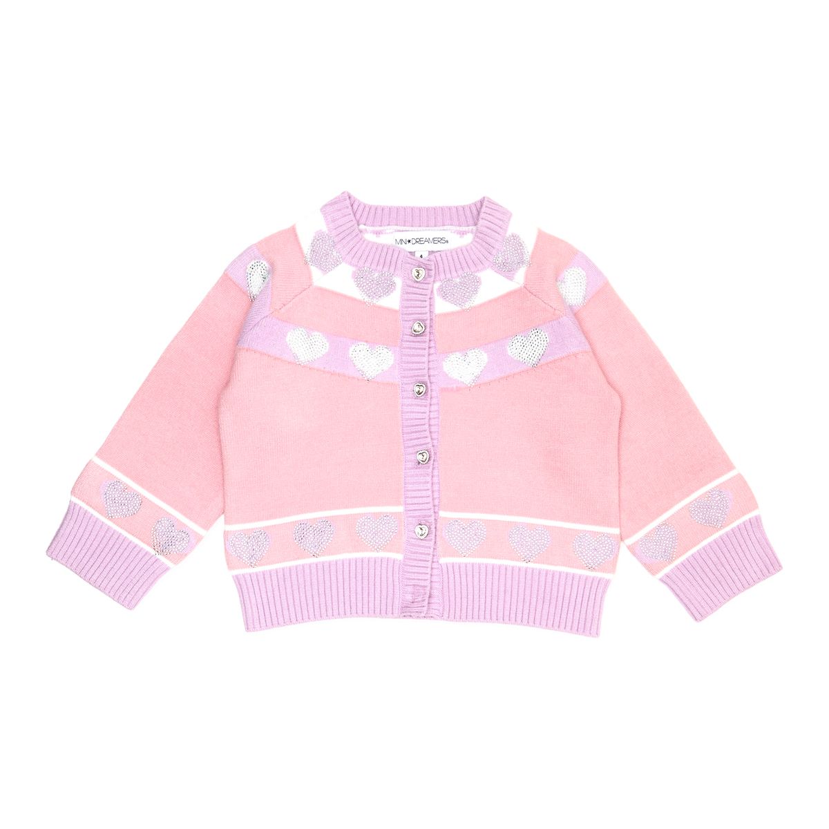Alessia Crystal Heart Cardigan