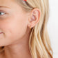 Pip Pop Post - Endless Hoop Thin Gold Earrings - Hypoallergenic, Girl Gift: Gold / 22 mm