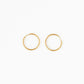 Pip Pop Post - Endless Hoop Thin Gold Earrings - Hypoallergenic, Girl Gift: Gold / 22 mm