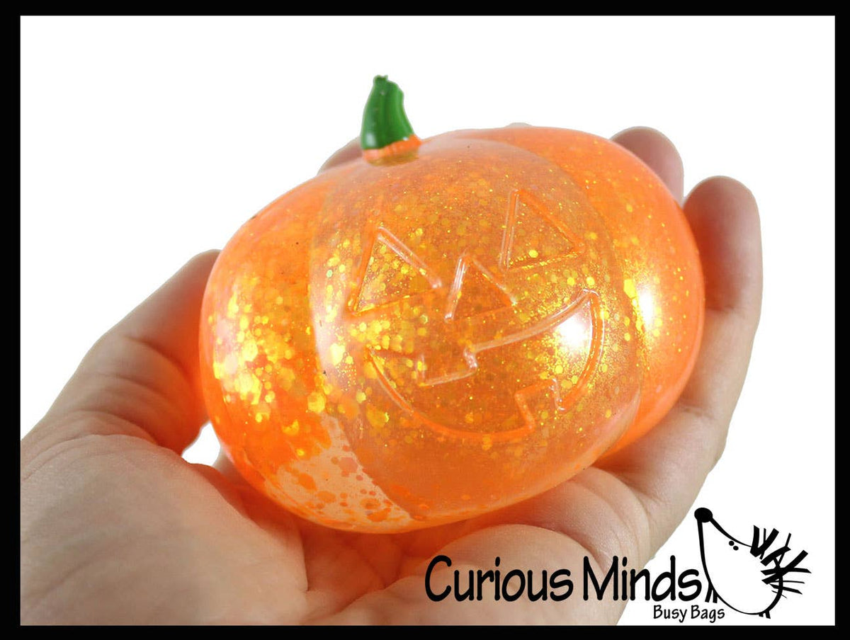 1 Boxed Realistic Pumpkin Jack o Lantern Sugar Ball - Thick