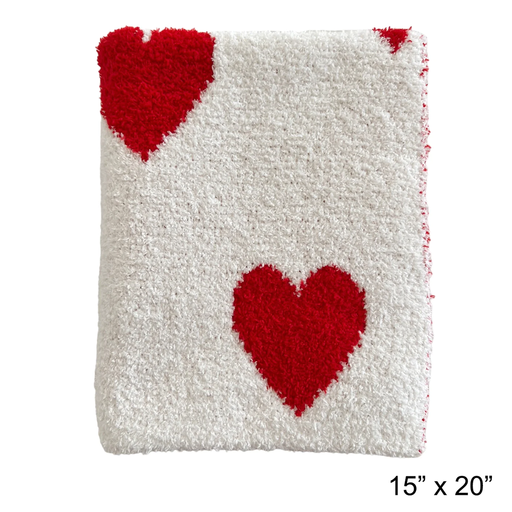 Phufy® Bliss Mini Blanket, Red Heart