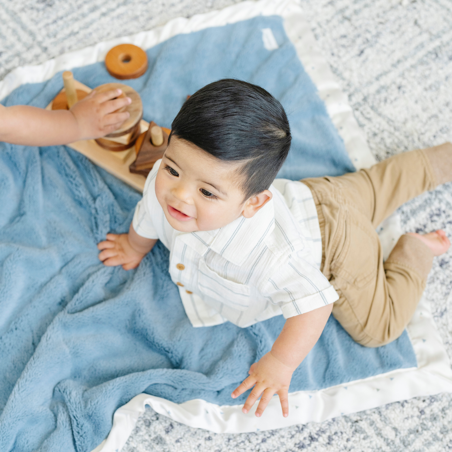 Satin Border Receiving Blanket