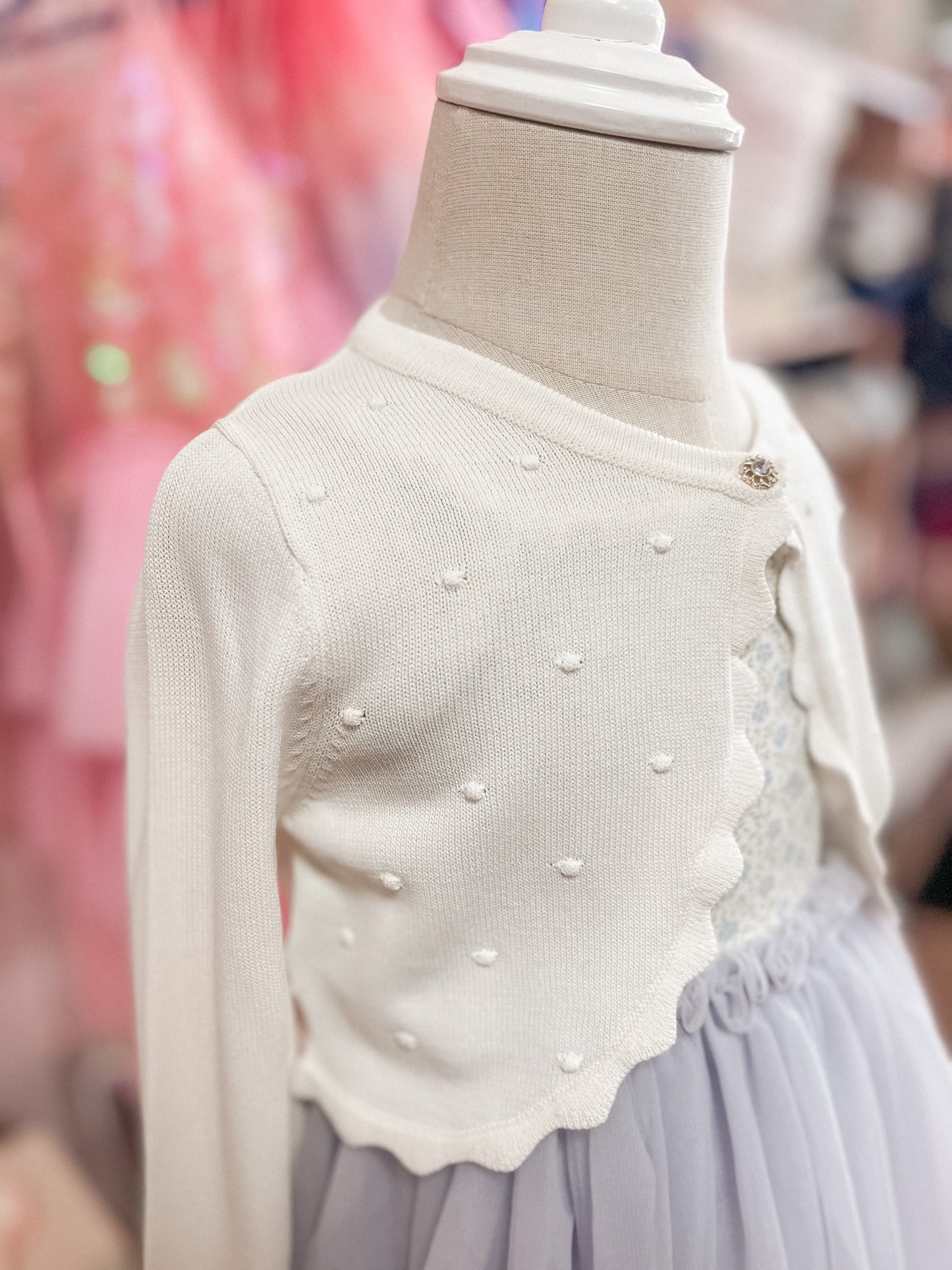 Ivory Knit Bolero Sweater