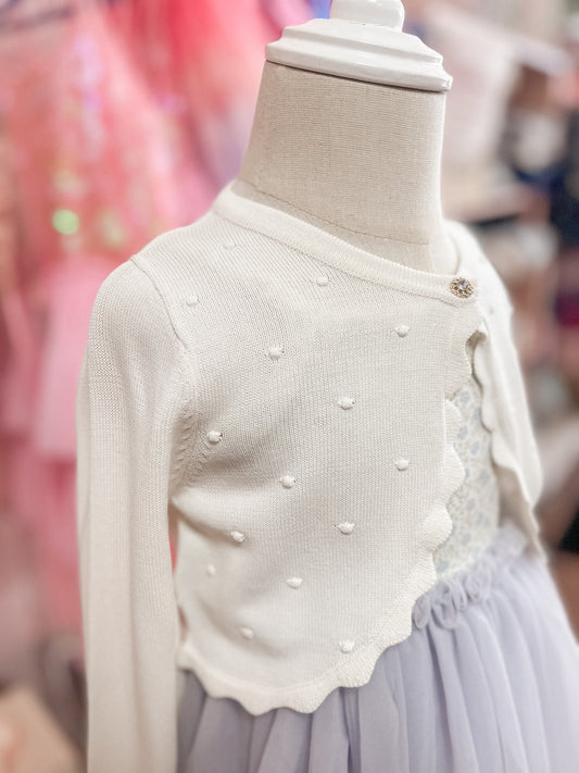 Ivory Knit Bolero Sweater