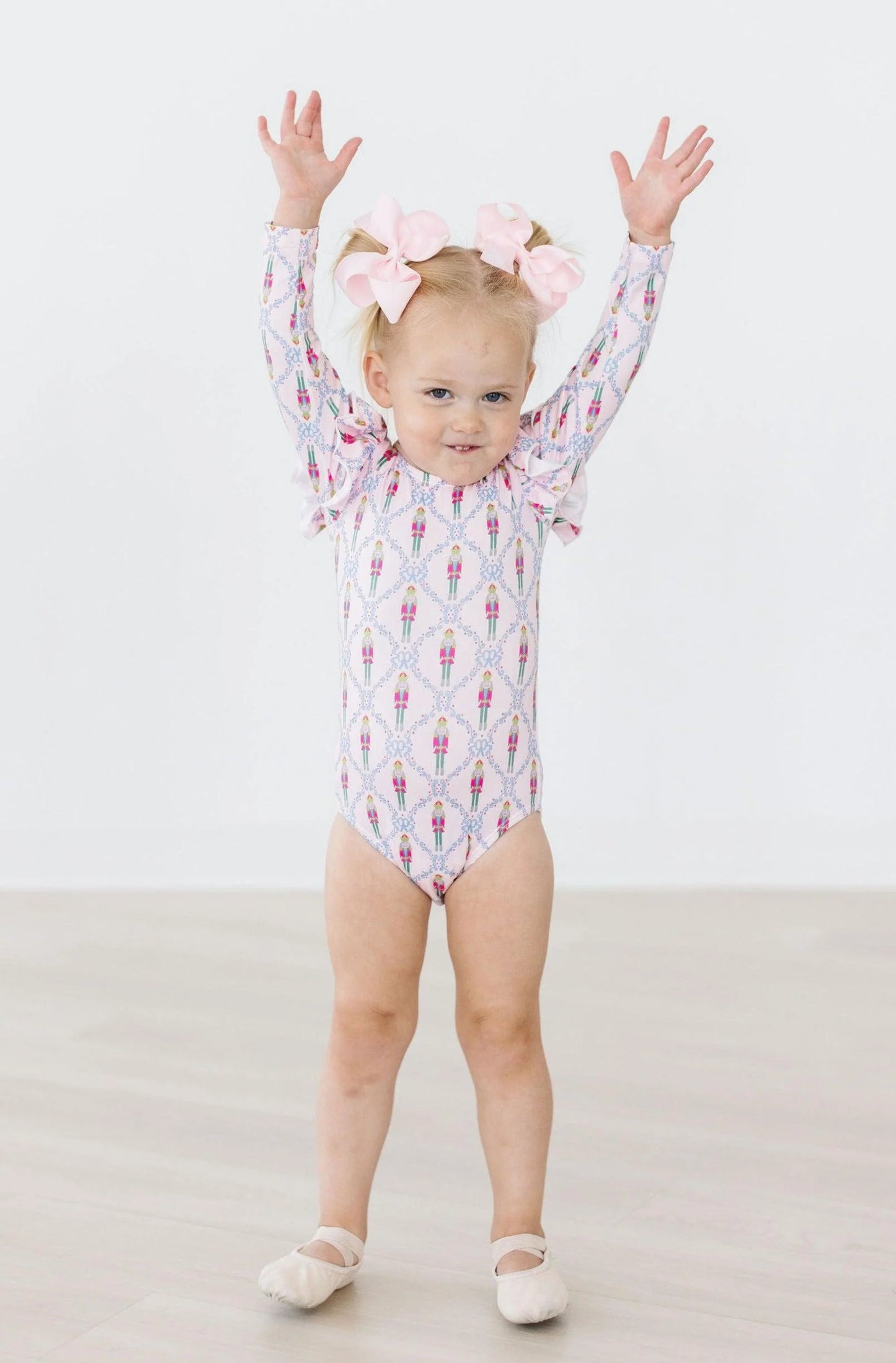 Flutter Sleeve Leotard - Pink Nutcracker