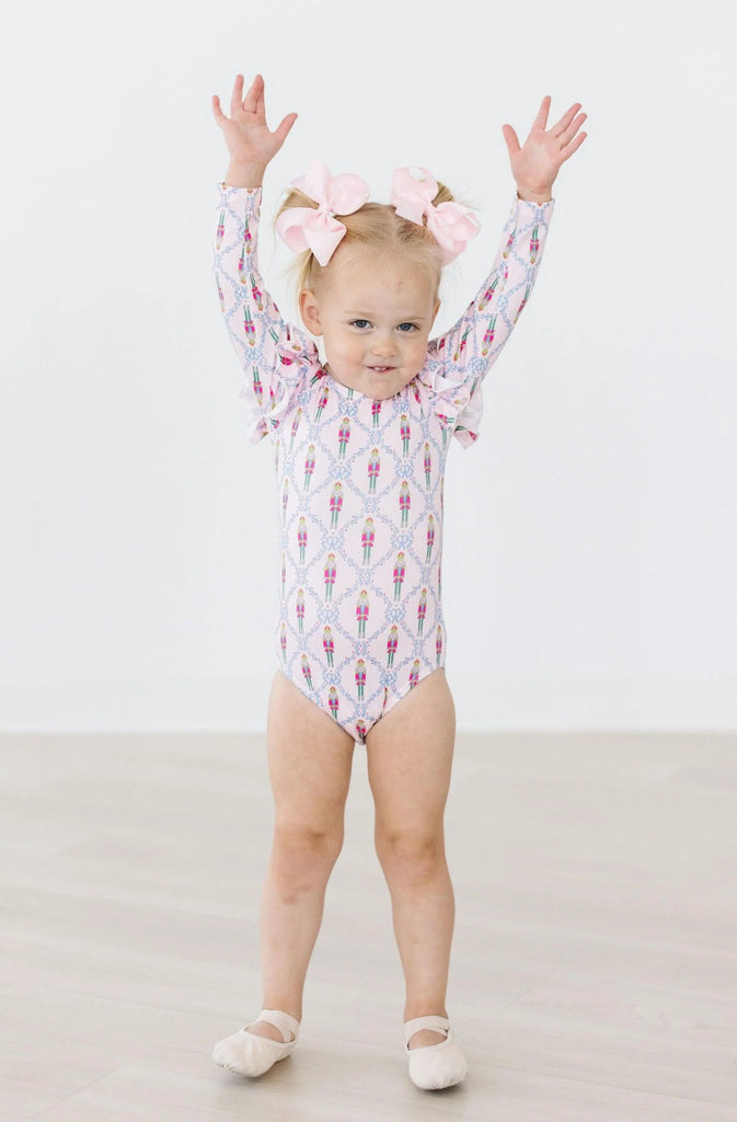 Flutter Sleeve Leotard - Pink Nutcracker