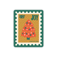 Joy Christmas Tree Stamp Vinyl Sticker
