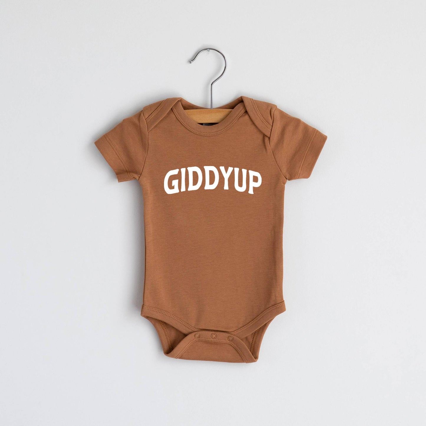 Camel - Organic "Giddyup" Modern Baby Bodysuit