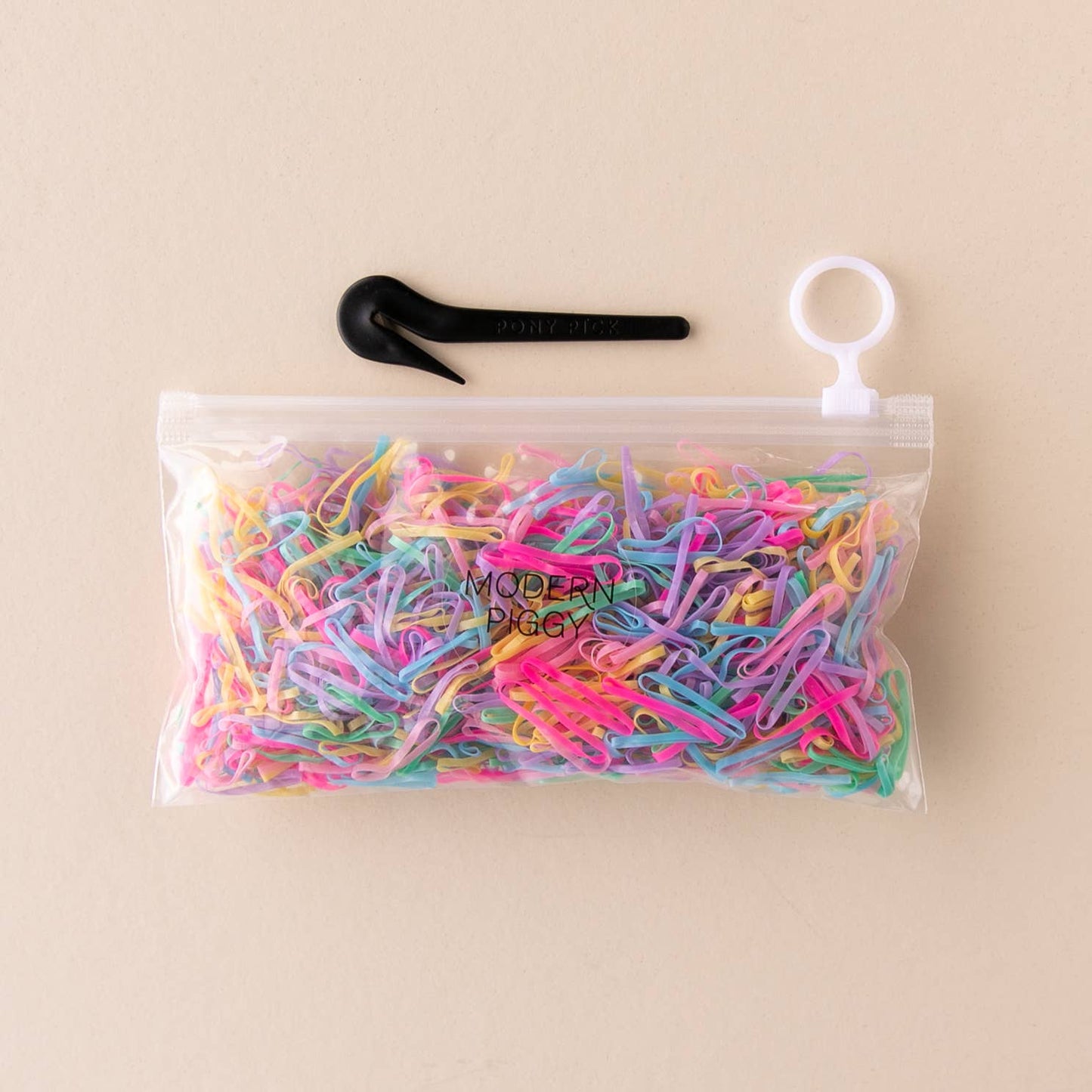 Colorful Hair Elastic Pack + Elastic Cutter