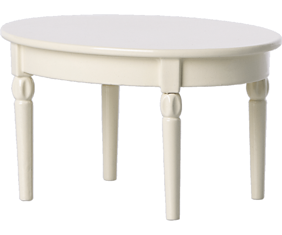 Vintage Dining Table - Mouse - Off White