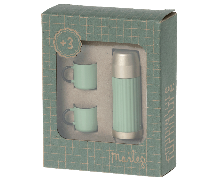 Thermos + Cups - Mint
