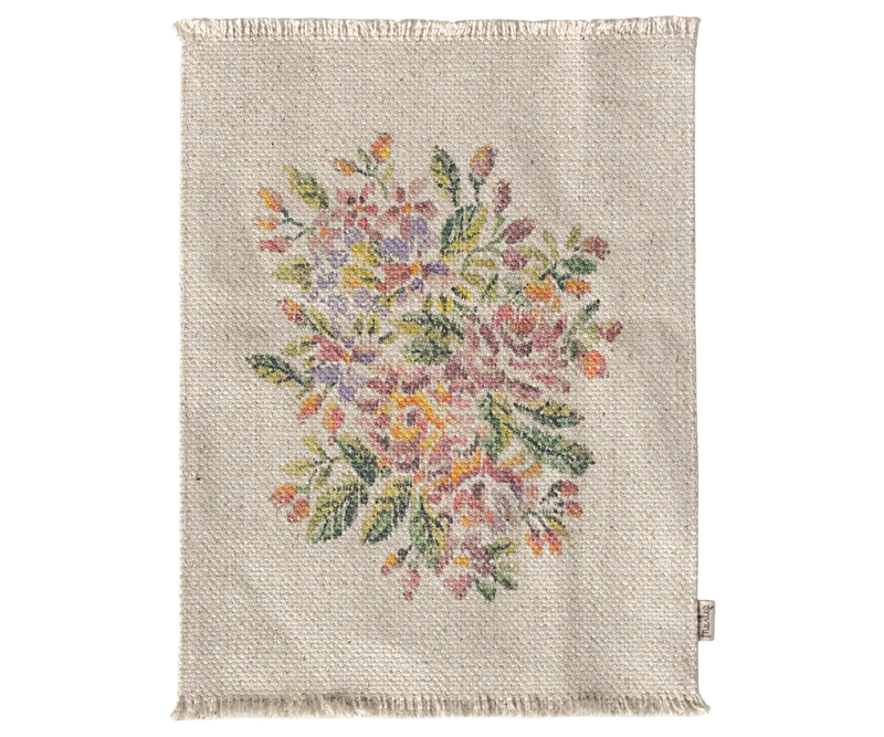 Rug, Miniature, Large- Flowers