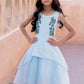 Amberlyn Dress in Ice Blue