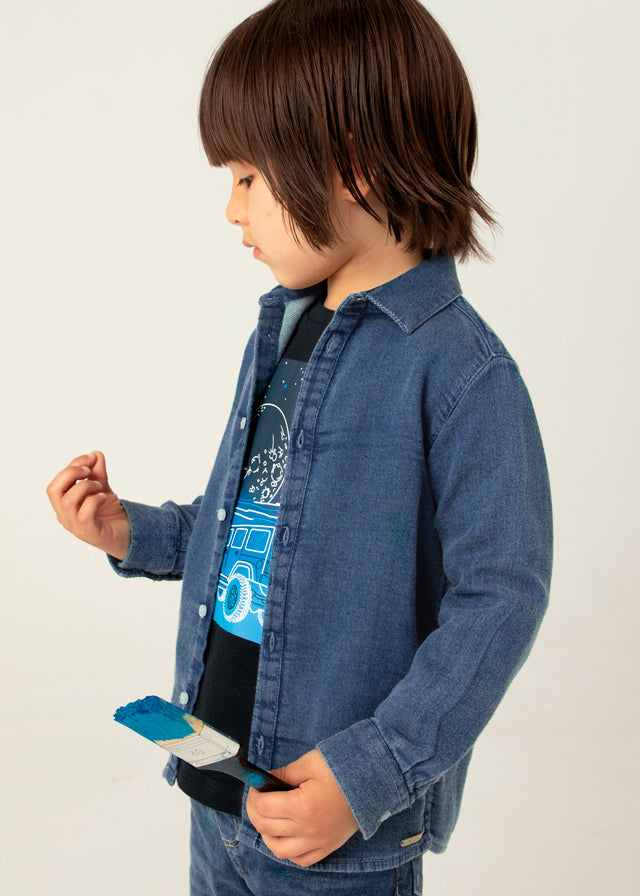 Boys Soft Denim Shirt