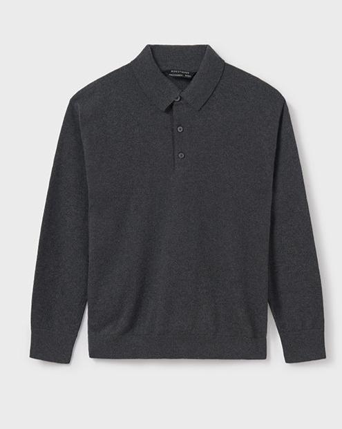 Charcoal Polo Sweater