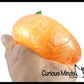 1 Boxed Realistic Pumpkin Jack o Lantern Sugar Ball - Thick