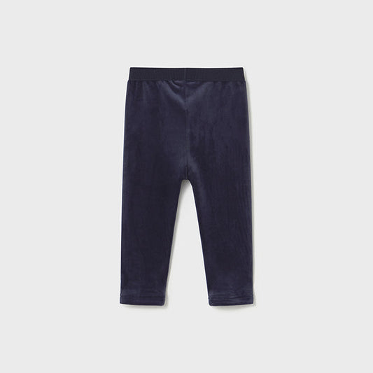 Velvet Leggings - Navy