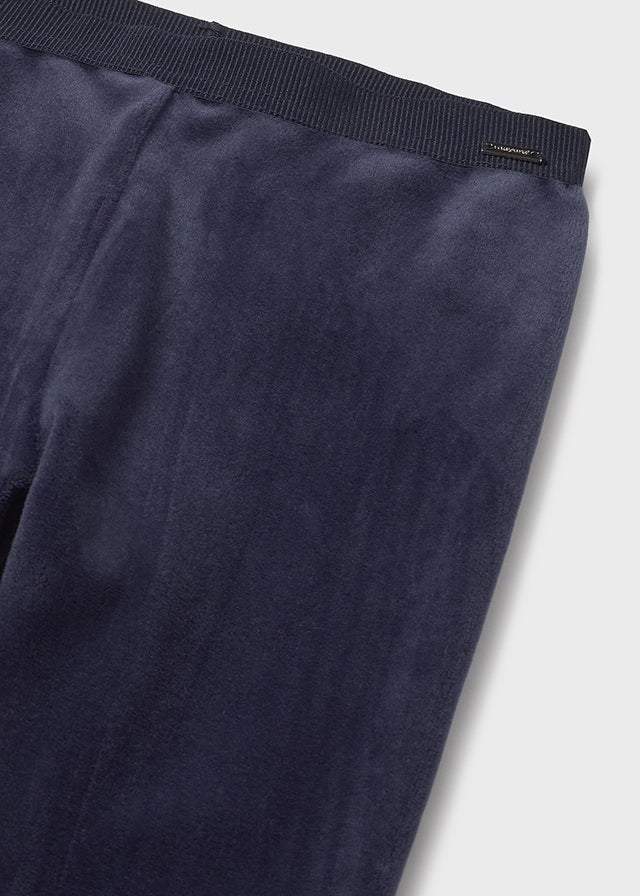 Velvet Leggings - Navy