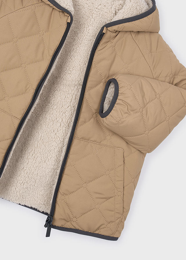 Padded Reversible Coat - Caramel