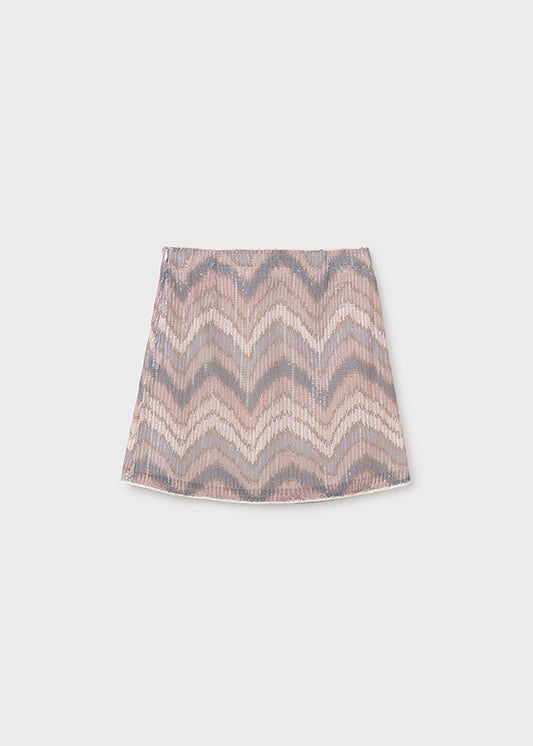 Wheat Sequin Skirt
