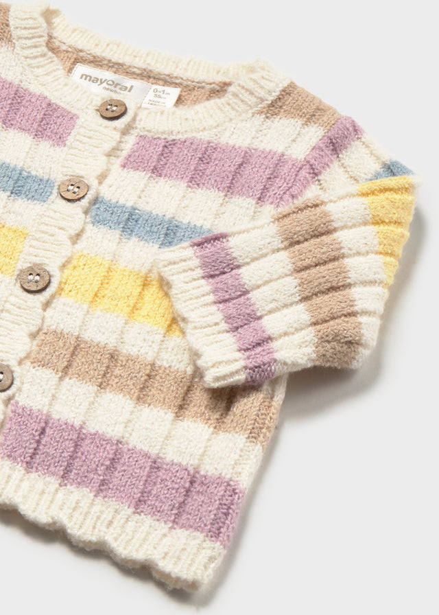 Megan Striped Cardigan