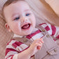 Striped Polo and Baby Overall Set