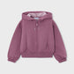 Sparkly Mauve Zip Up Hoodie