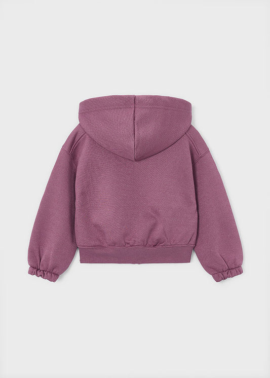 Sparkly Mauve Zip Up Hoodie