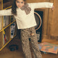 Leopard Denim Pant