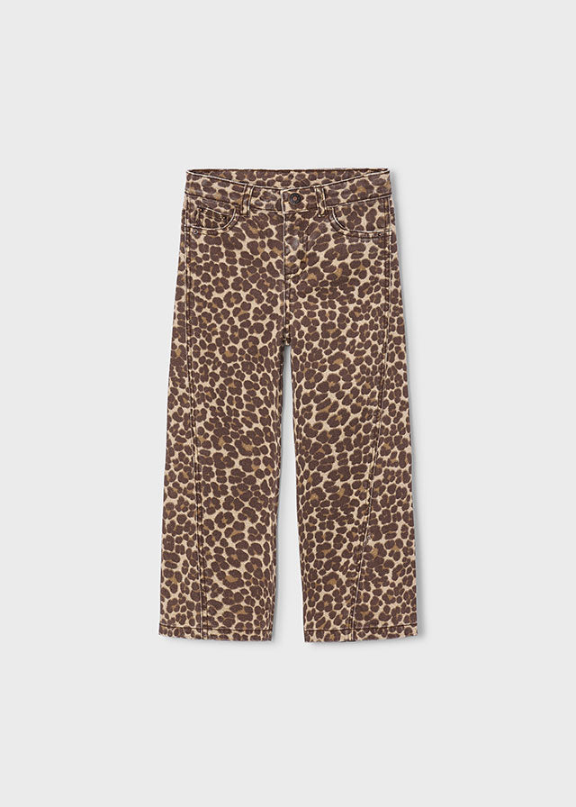 Leopard Denim Pant
