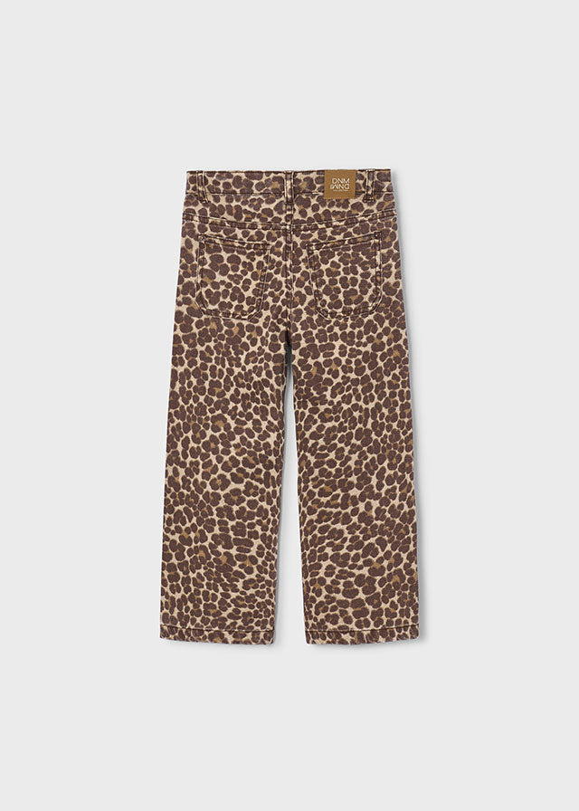 Leopard Denim Pant