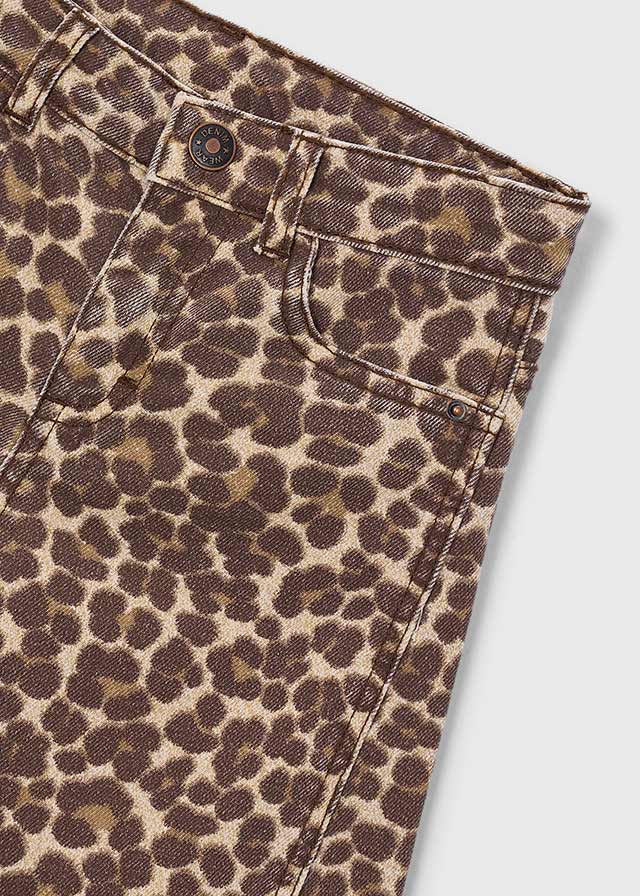 Leopard Denim Pant