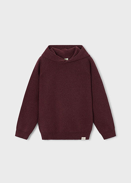 Boy's Sweater Hoodie- Maroon