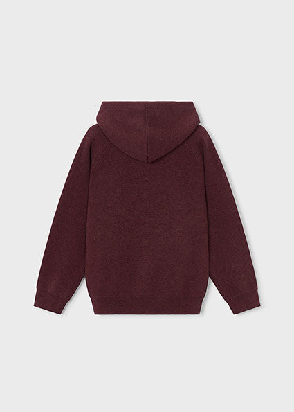 Boy's Sweater Hoodie- Maroon