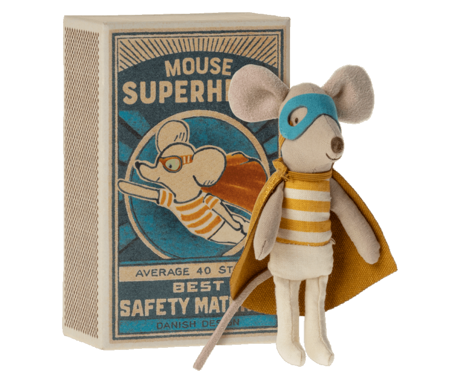Super Hero Mouse- Little Brother in Matchbox