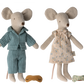 Mum and Dad Mice in Cigar Box
