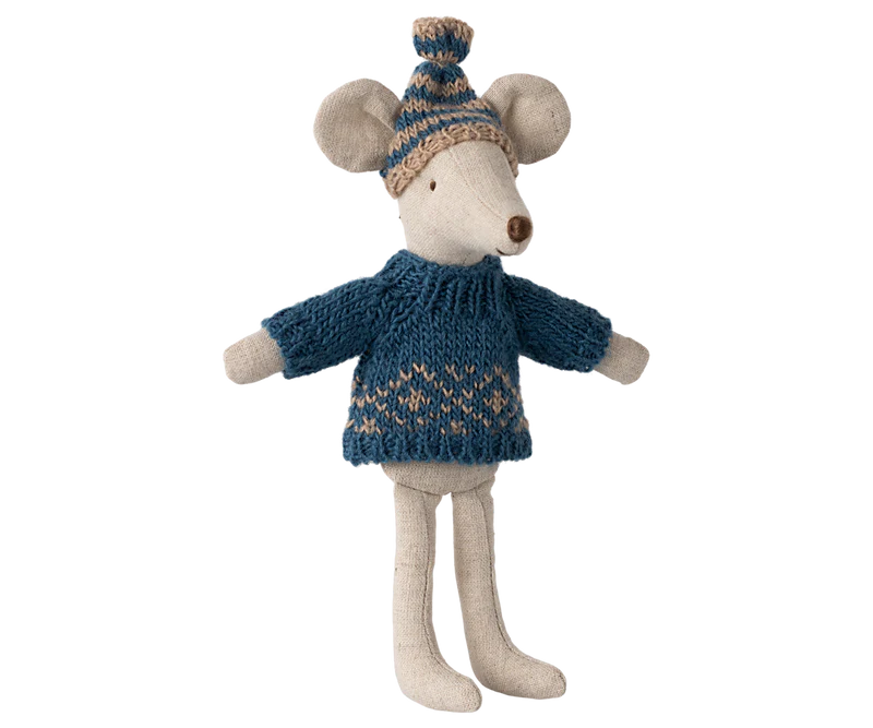 Knitted Sweater and Hat - Dad Mouse