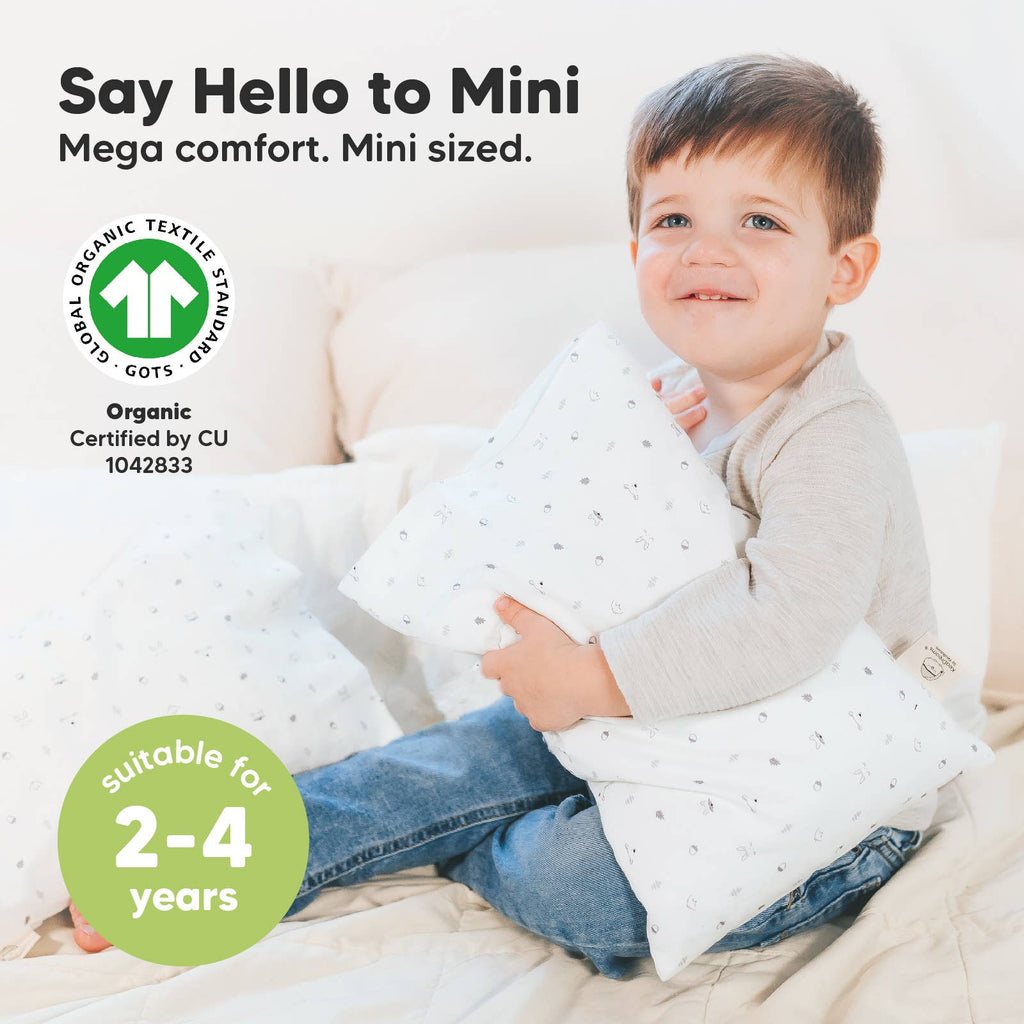9X13 Mini Toddler Pillow W/ Pillowcase - Acorn
