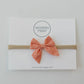 Citrus Check | Mini Piggy Bow